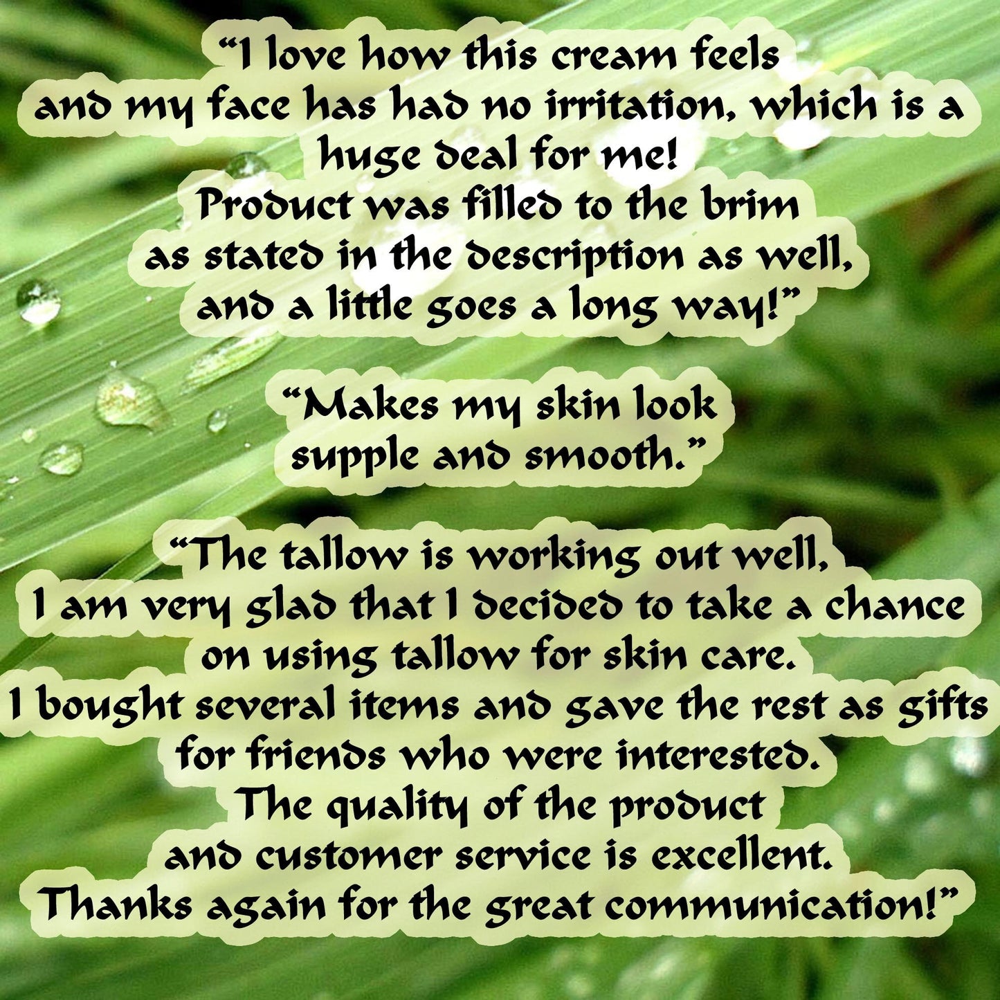 Porcine Tallow Sensitive Skin Renew Cream 1.5 oz Unscented Unisex Men Women Teen Cleopatra Leaf Lard Heal Soothe Renew Made to Order EO Free