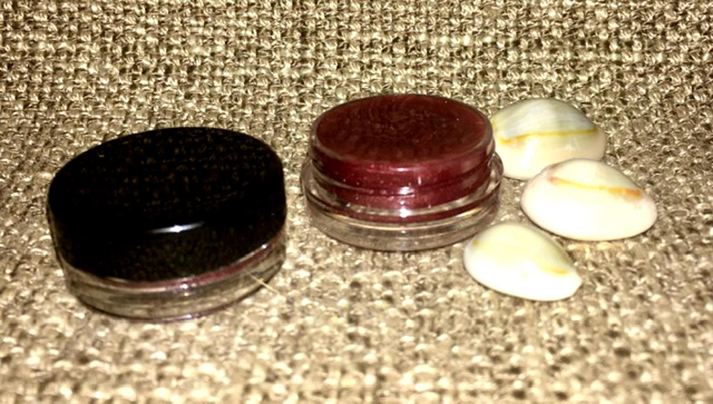 Plumping Lip Balm Gloss Marcala Red Creamy Glossy Mica Sparkle for the Holidays 100% Organic All Natural Made to Order