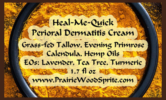 Perioral Dermatitis Cream #3 - 1.5 fl oz Reverse Heal Inflamed Itchy PD Seborrheic Fast - Evening Primrose, Hemp, Calendula & Vit E Oils w Lavender, Tea Tree & Turmeric