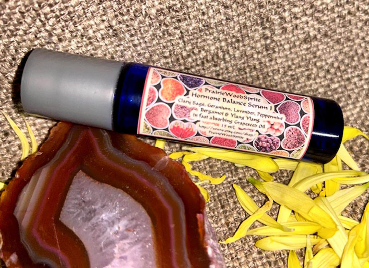 Organic Hormone Support Chaste Berry Serum Roller GET BALANCED #1 15 mL Women Men Oil Balancing Formula PURE Herbal Made Fresh to Order