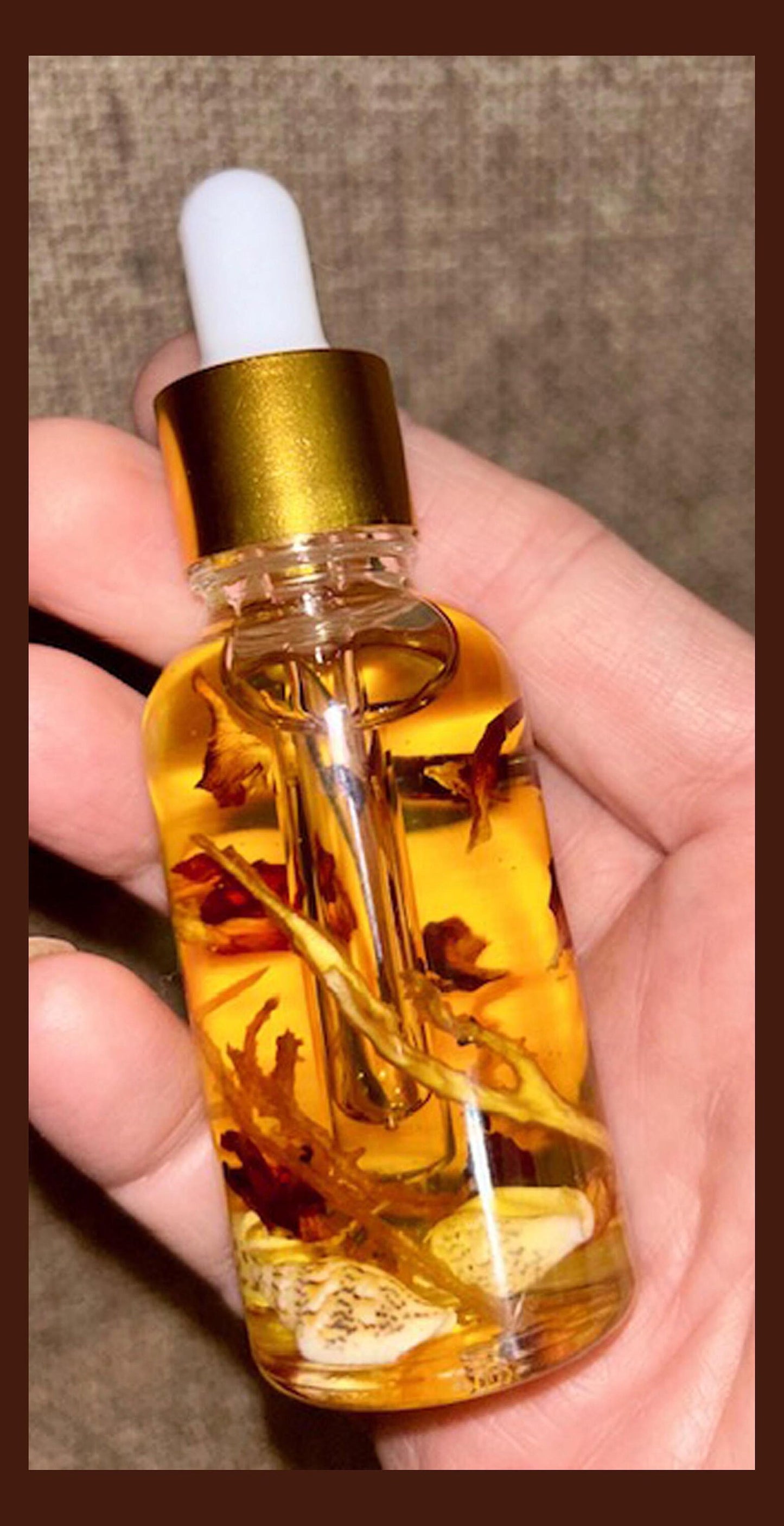 Sea Moss Facial Serum 1.3 oz Rosehip Evening Primrose Carrot Vit E Sensitive Mature Damaged Problem Dry Skin Repair Reverse Rejuvenate