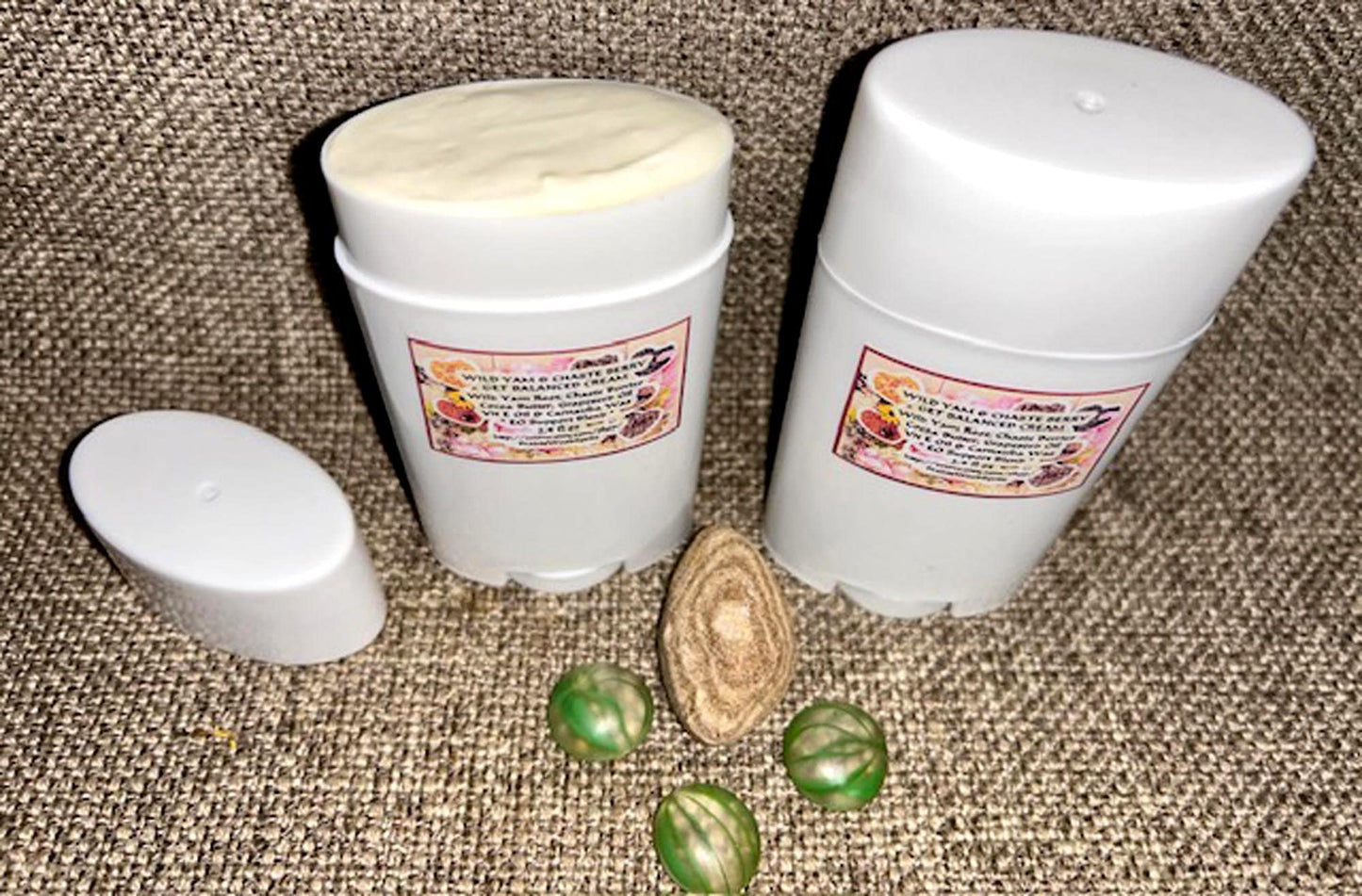 Wild Yam & Chaste-berry Cream Stick GET BALANCED II 2.9 fl oz Women Men Hormone Balance Balancing Remedy Pure Herbal MadeFresh Menopause Pms